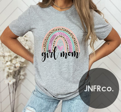 Girl Mom Rainbow T-Shirt