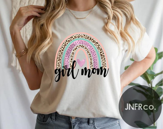 Girl Mom Rainbow T-Shirt