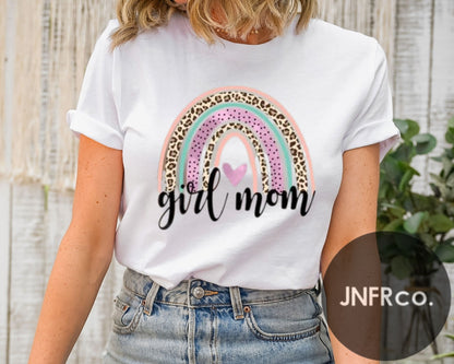 Girl Mom Rainbow T-Shirt