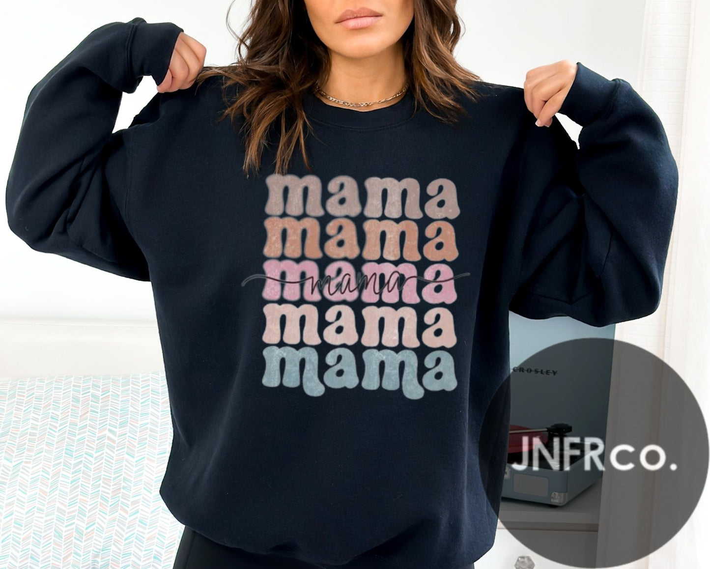 Mama List Color Crewneck Sweatshirt