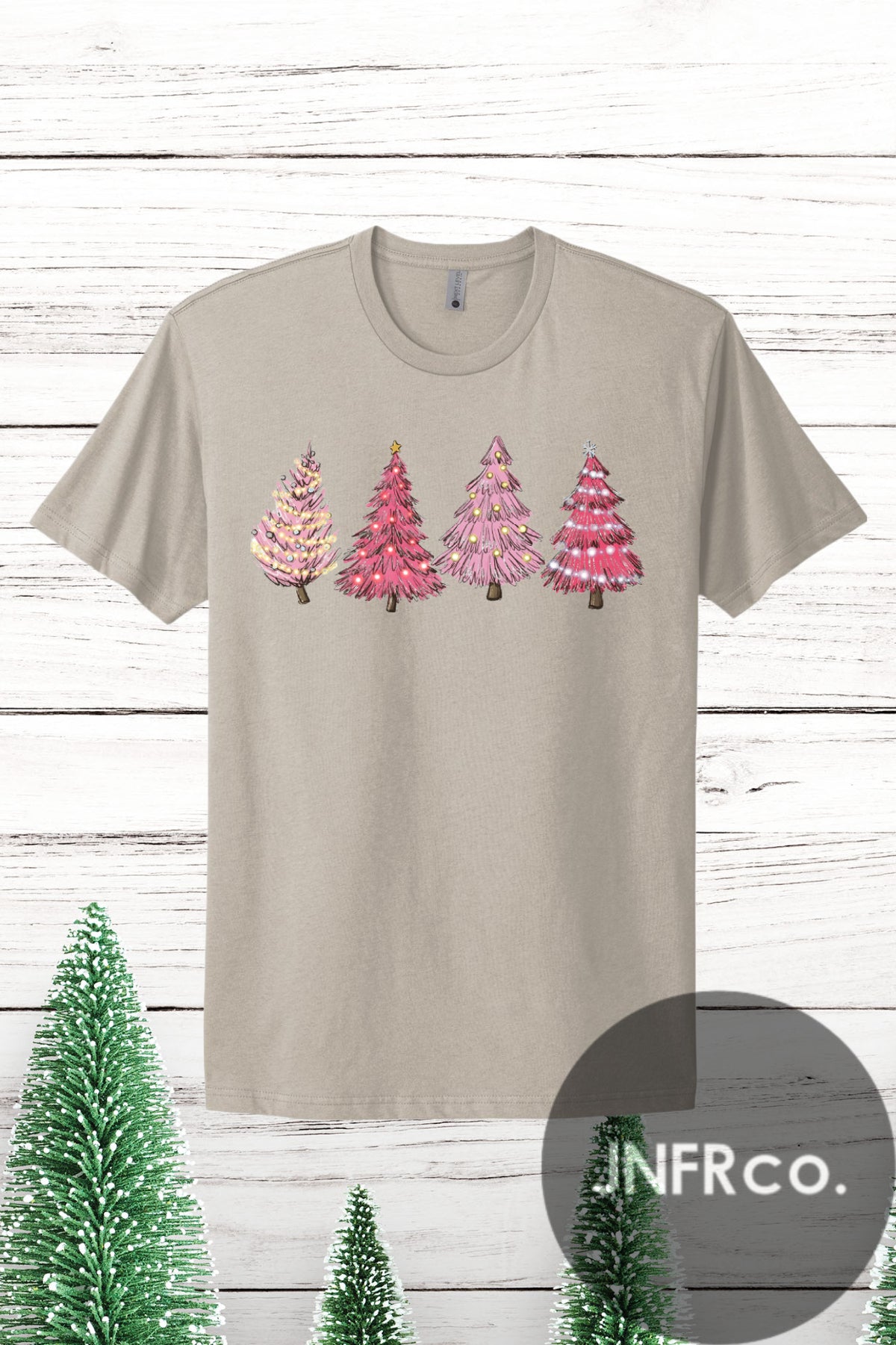 Pink Christmas Tree T-Shirt