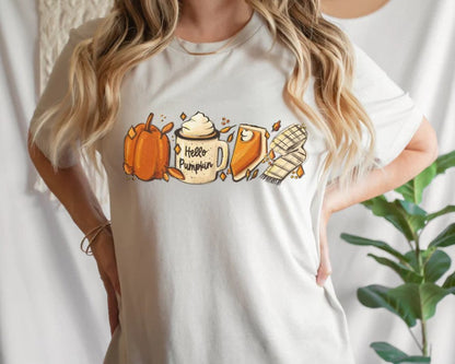 Pumpkin Coffee Pie Scarf T-Shirt