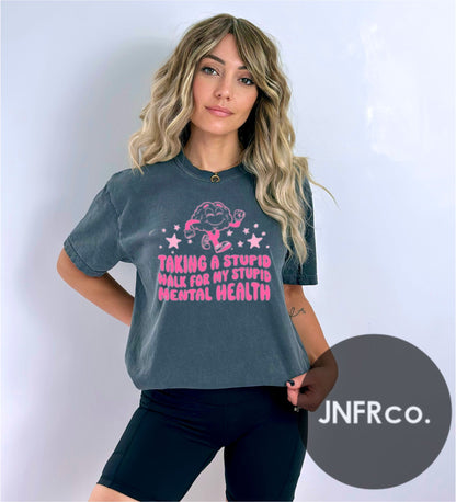 Taking a Walk for my Mental Health Comfort Colors T-Shirt